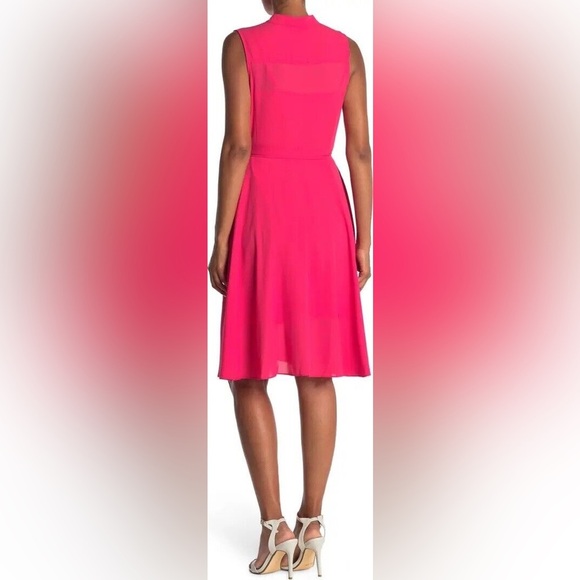 Nanette Lepore Monticello Rose Silky Midi Sleeveless Dress NWT Size - 10 - Picture 2 of 8